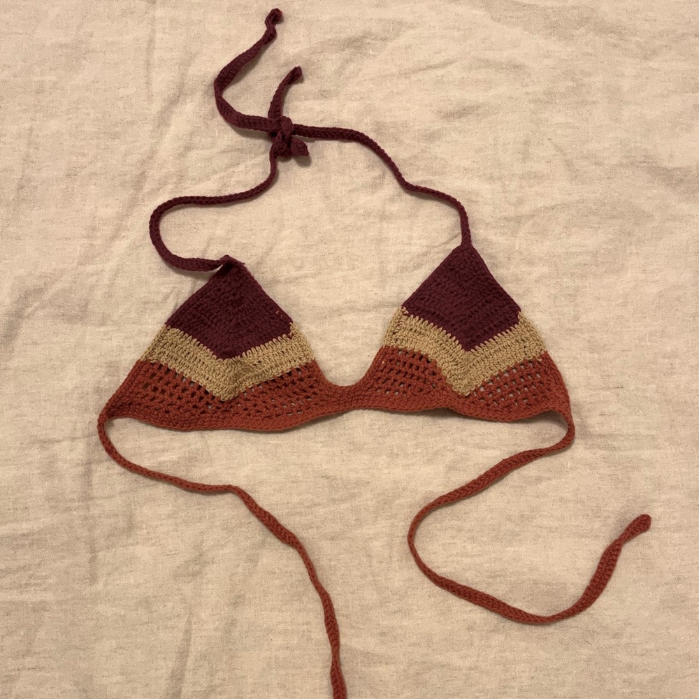 crochet bathing suit top